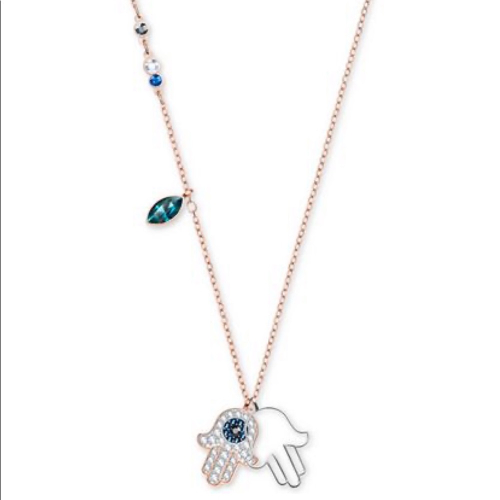 Authentic Swarovski Hamsa Hand Necklace